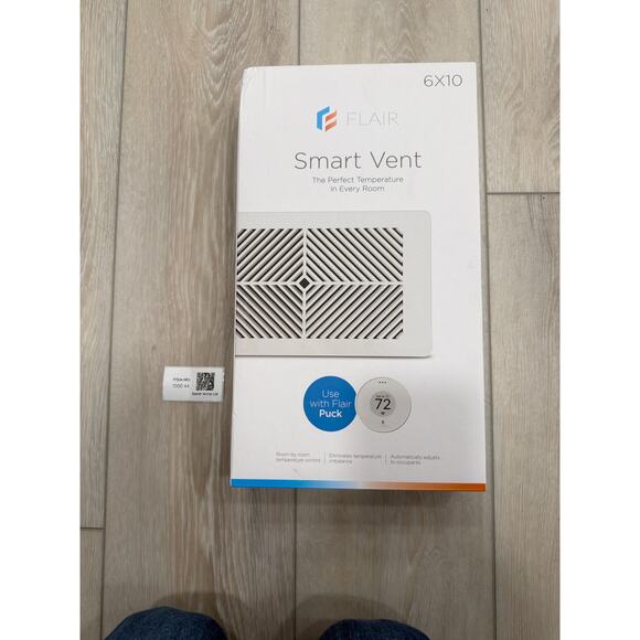 Flair Smart Vent Set with Flair Puck Wireless Thermostat Smart Vents (6x10)NEW - Picture 3 of 4